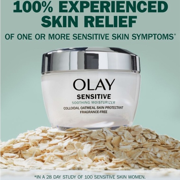 Olay Sensitive Face Moisturizer Cream with Colloidal Oatmeal - Picture 3 of 7